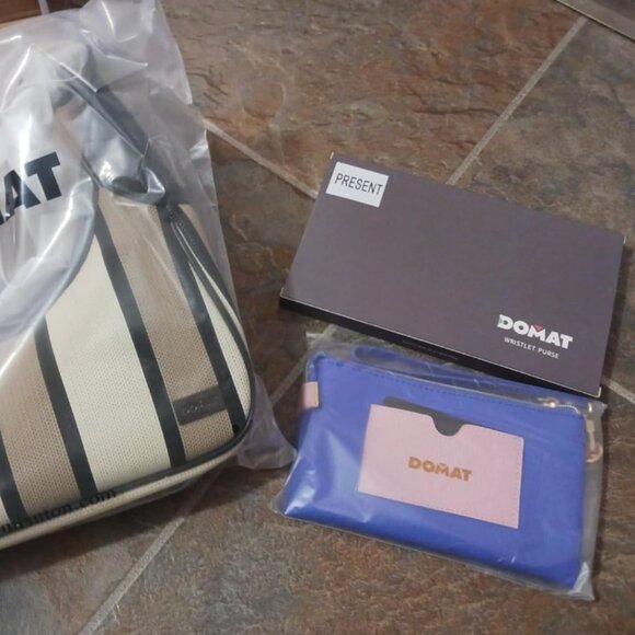 Y2K style Hobo Bag Satchel purse leather & wallet 2000s striped tan cream Dior - Picture 10 of 12